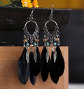 Dangle Feather Earrings