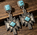 Aztec Drop Earrings
