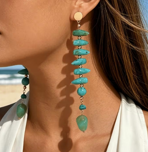 Stone Drop Earrings