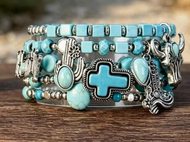 Stretch Beaded Stack Bracelets