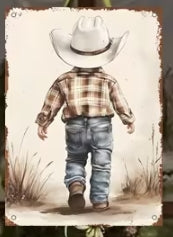 Lil' Britches Metal Sign