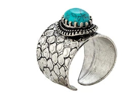 MYRA Whimsome Springs Ring in Silver
