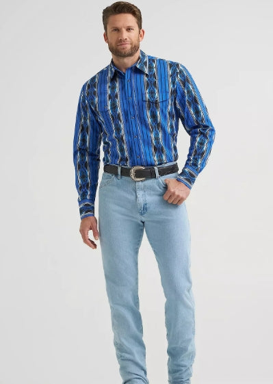 Wrangler Checotah Bold Blue Shirt
