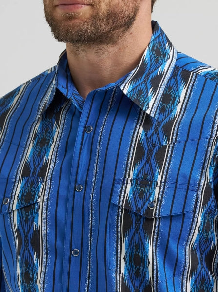 Wrangler Checotah Bold Blue Shirt