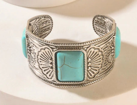 Myra Desert Sentinel Bracelet in Navajo Teal