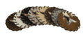 Round Natural Cowhide Coasters (1)