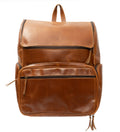 Solid Leather Expandable Backpack