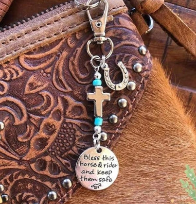 "Bless this Horse" Bridle Charm