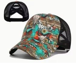 Hat with Ponytail Hole