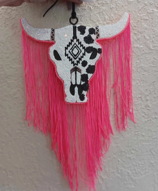 White and Hot Pink Freshie/Fruit Loop