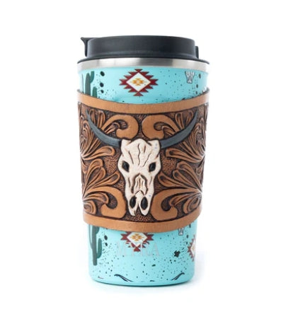 Western Trail Brew Stainless Steel Mug w/Tooling