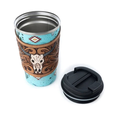Western Trail Brew Stainless Steel Mug w/Tooling