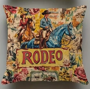 Vintage RODEO Pillow