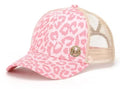 Leopard Print Rhinestone Hat