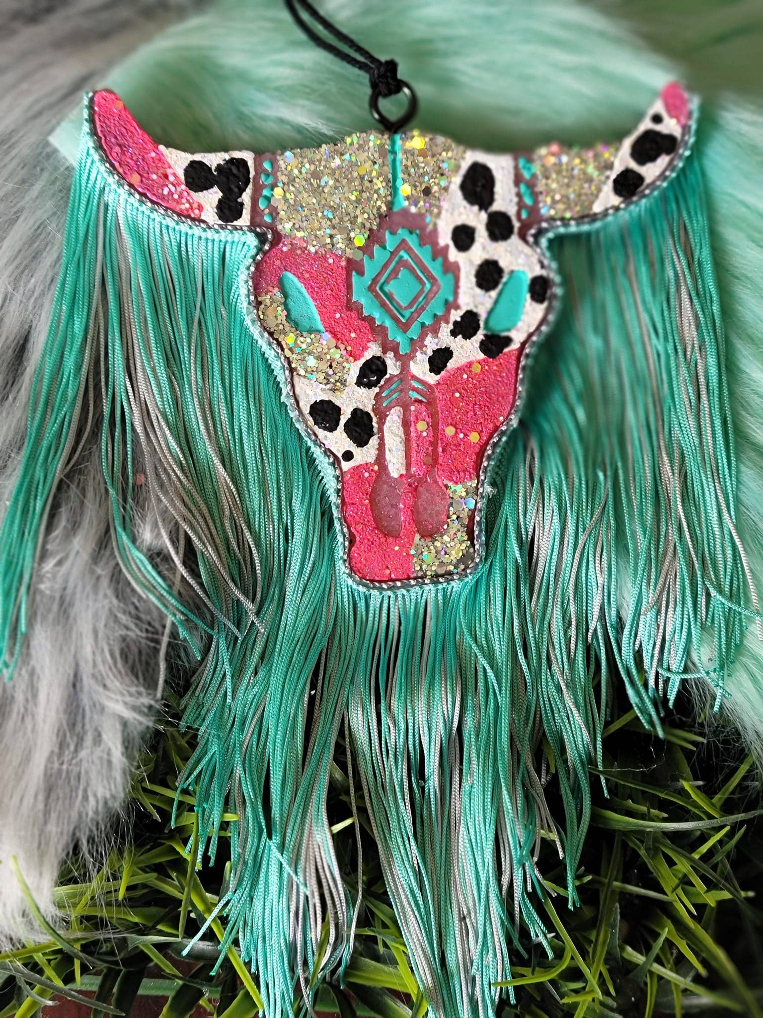 Pink and Green Bull Freshies