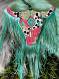 Pink and Mint Bull Freshie Fruit Loop/Big