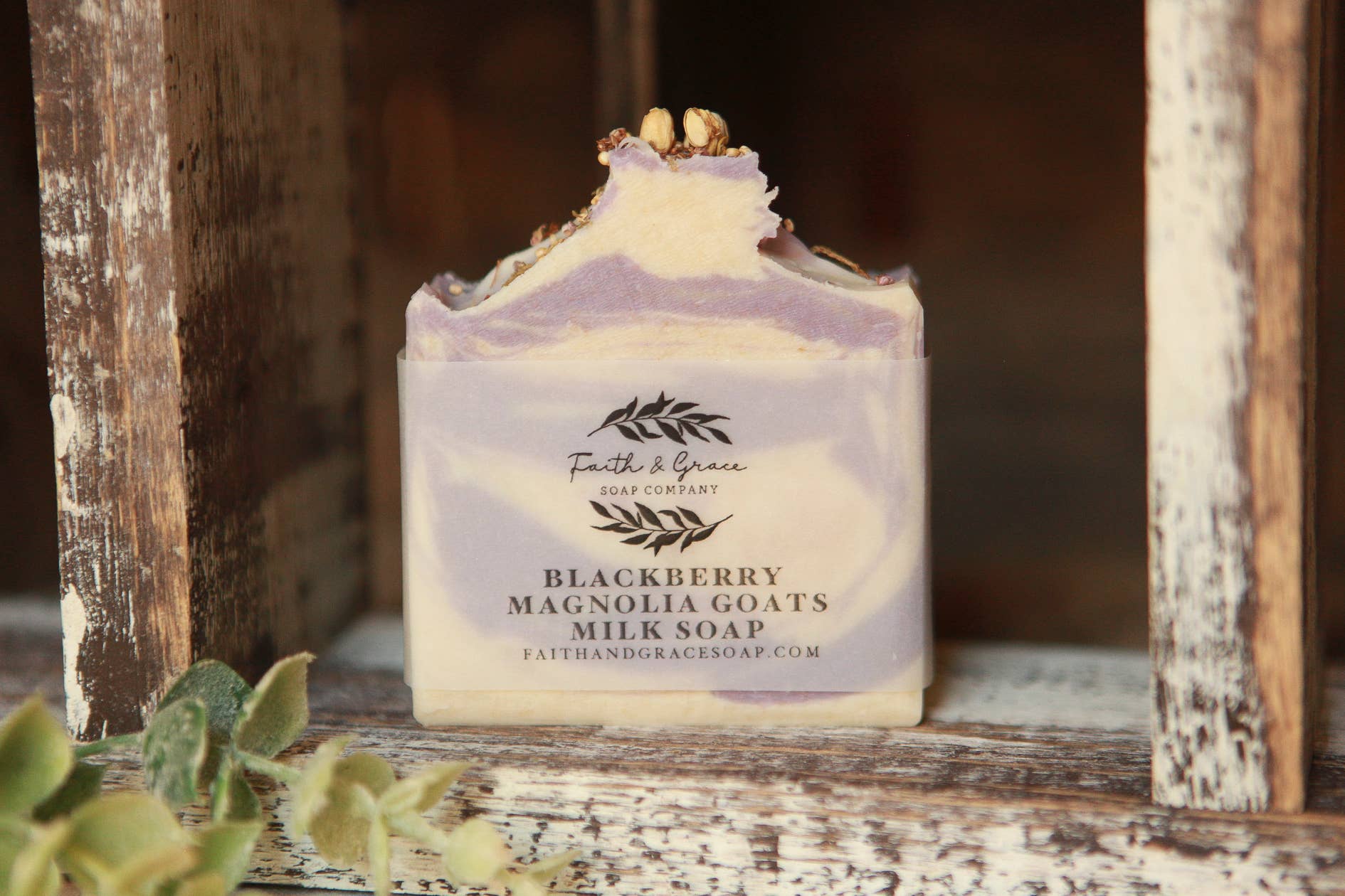 Blackberry Magnolia Goat Milk Artisan Bar Soap,  4.5 oz.