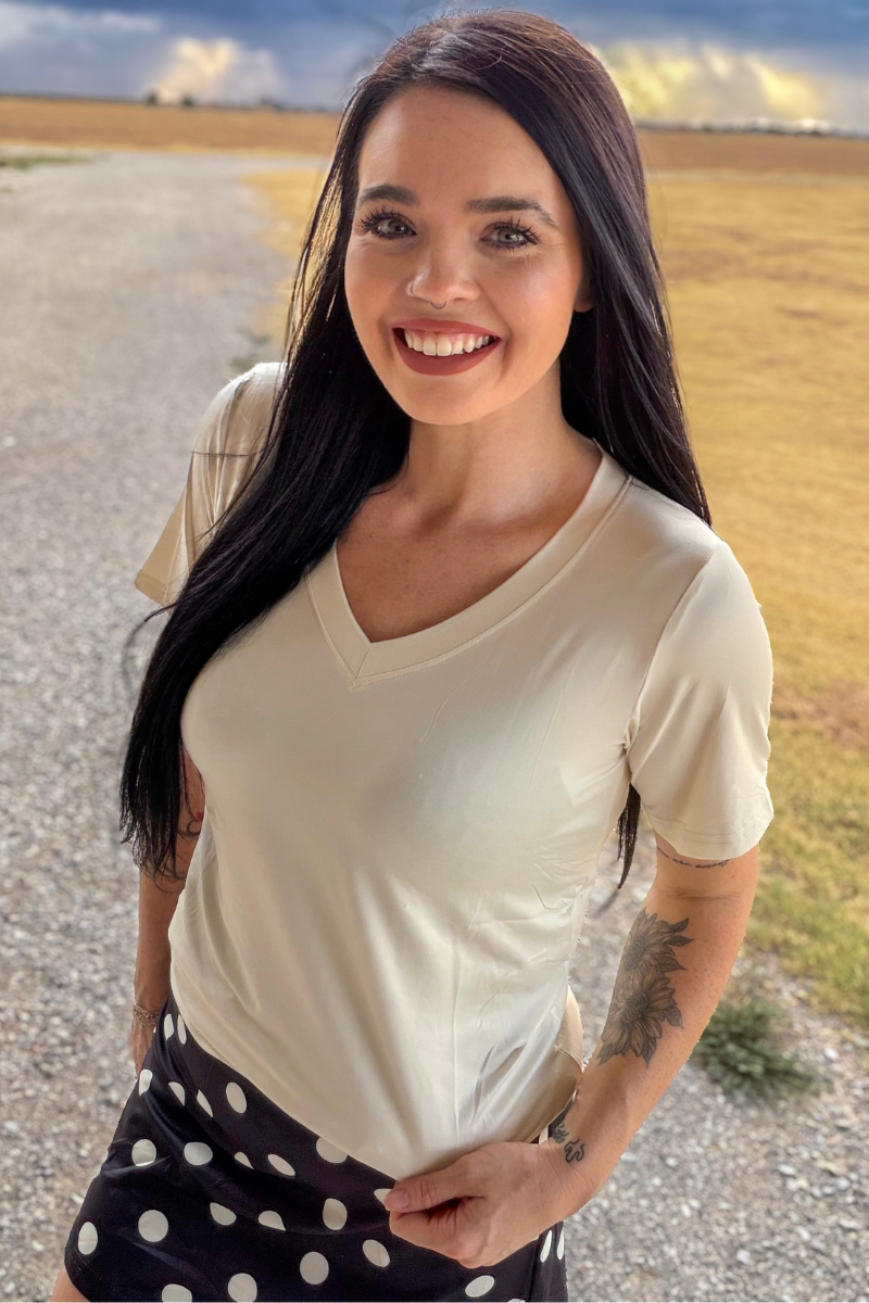 Simple Sterling Cream Top