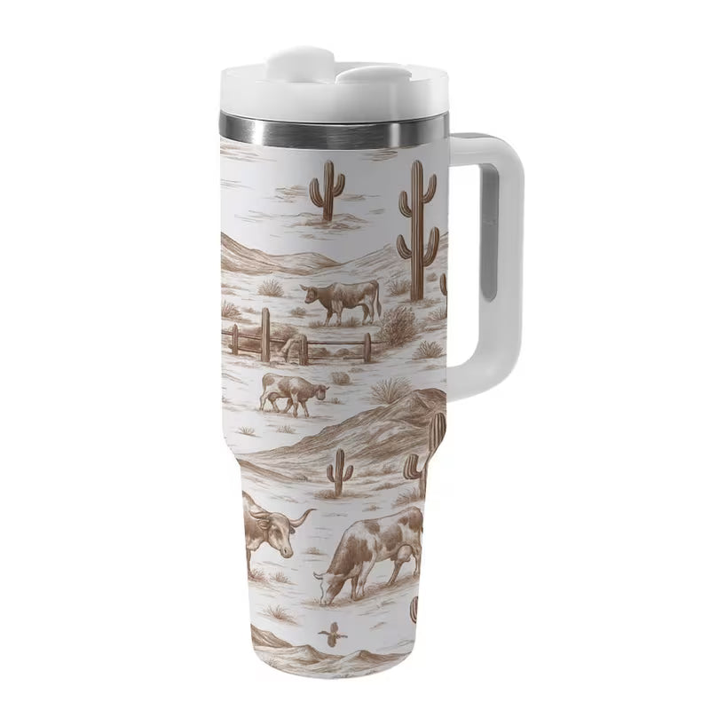 Desert Cattle 40oz Tumbler