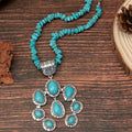 Squash Blossom Necklace Turquoise