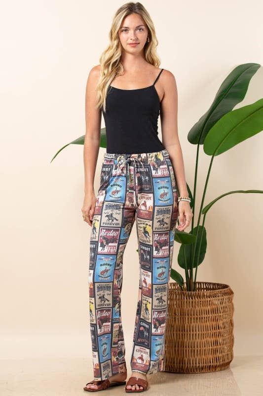 VINTAGE WESTERN LOUNGE KNIT PANTS