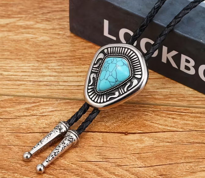 Western TURQUOISE Bolo Tie
