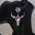 Bull Head Bling Earrings