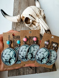 Queen Dolly Printed Earrings