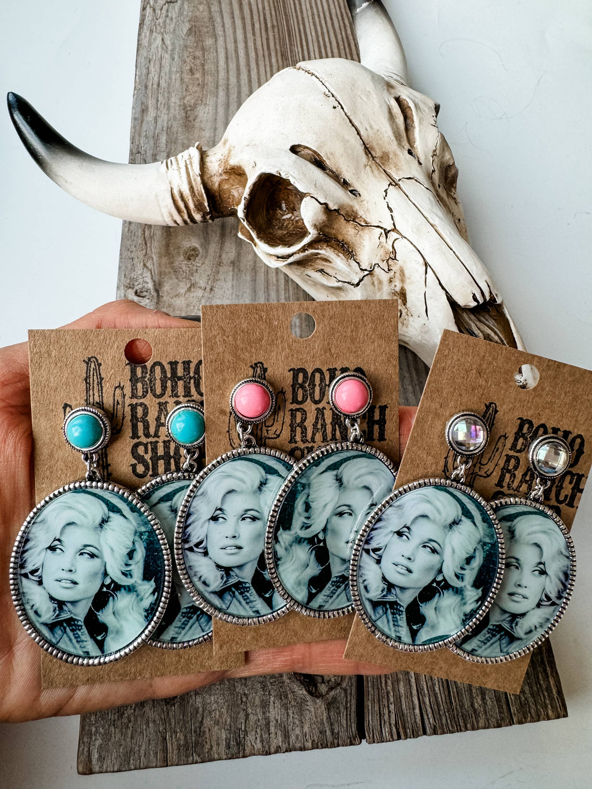 Queen Dolly Printed Earrings