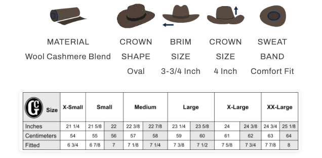 JUSTIN SILVER BELLY 5X WOOL CASHMERE