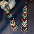 Extra Long Beaded Earrings