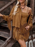 Fringe Dress with Jacket