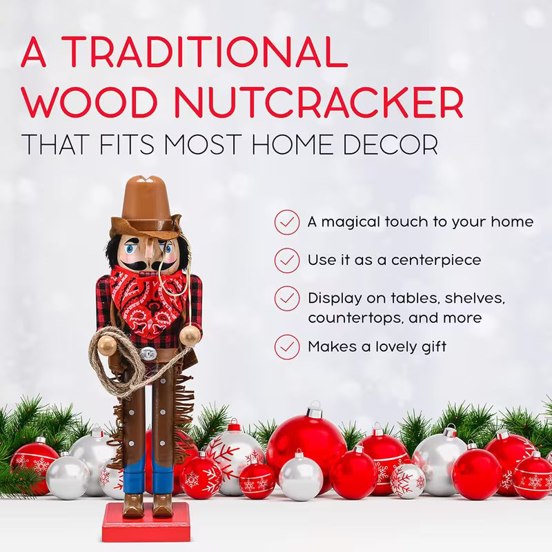 Cowboy Nutcracker 14"