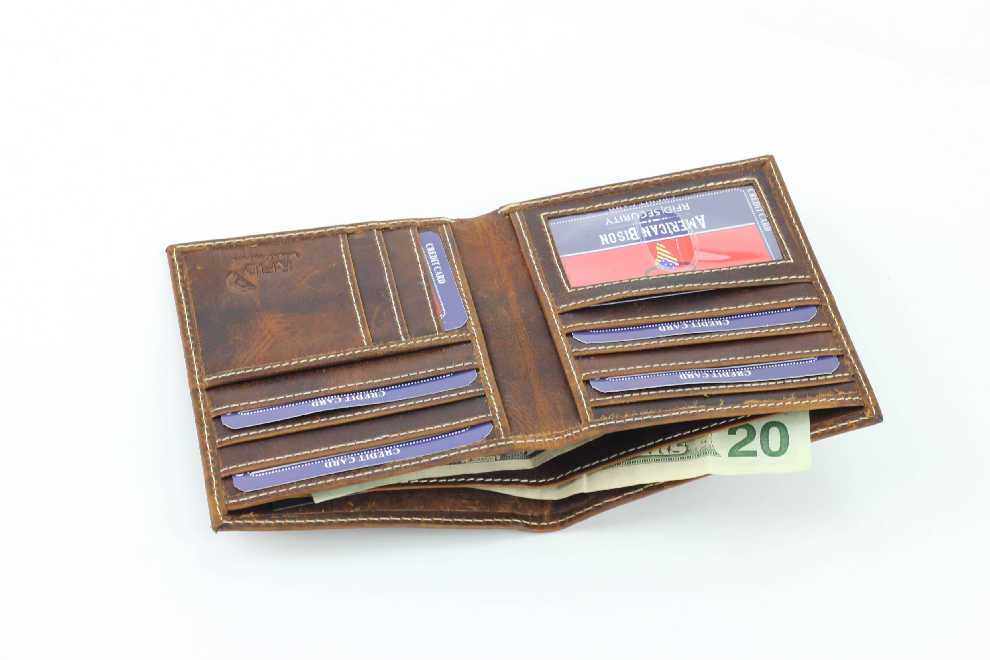 Hunter Leather Men's Hipster Wallet