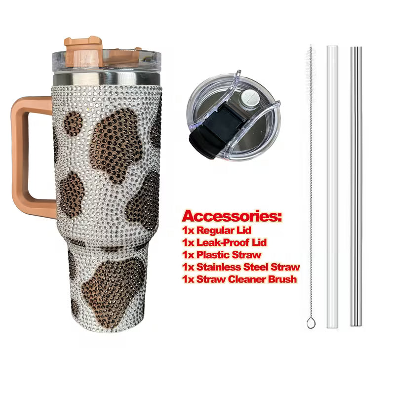 Rhinestone Cow Tumbler 40oz