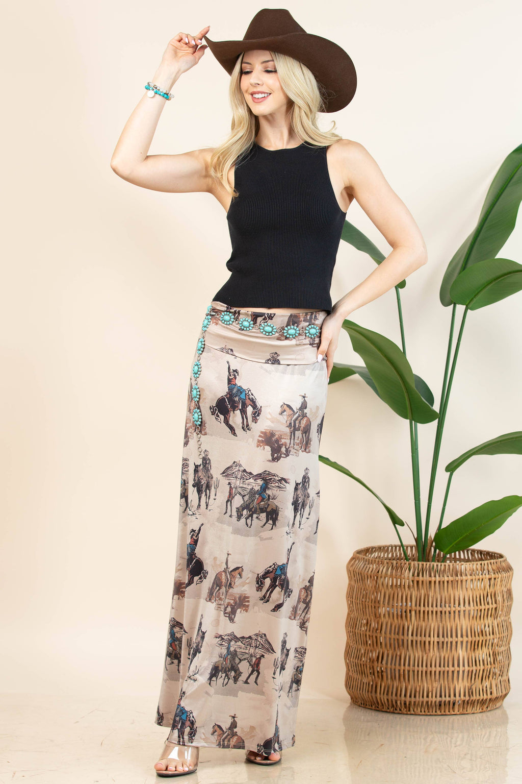 A-LINE FULL KNIT SKIRT