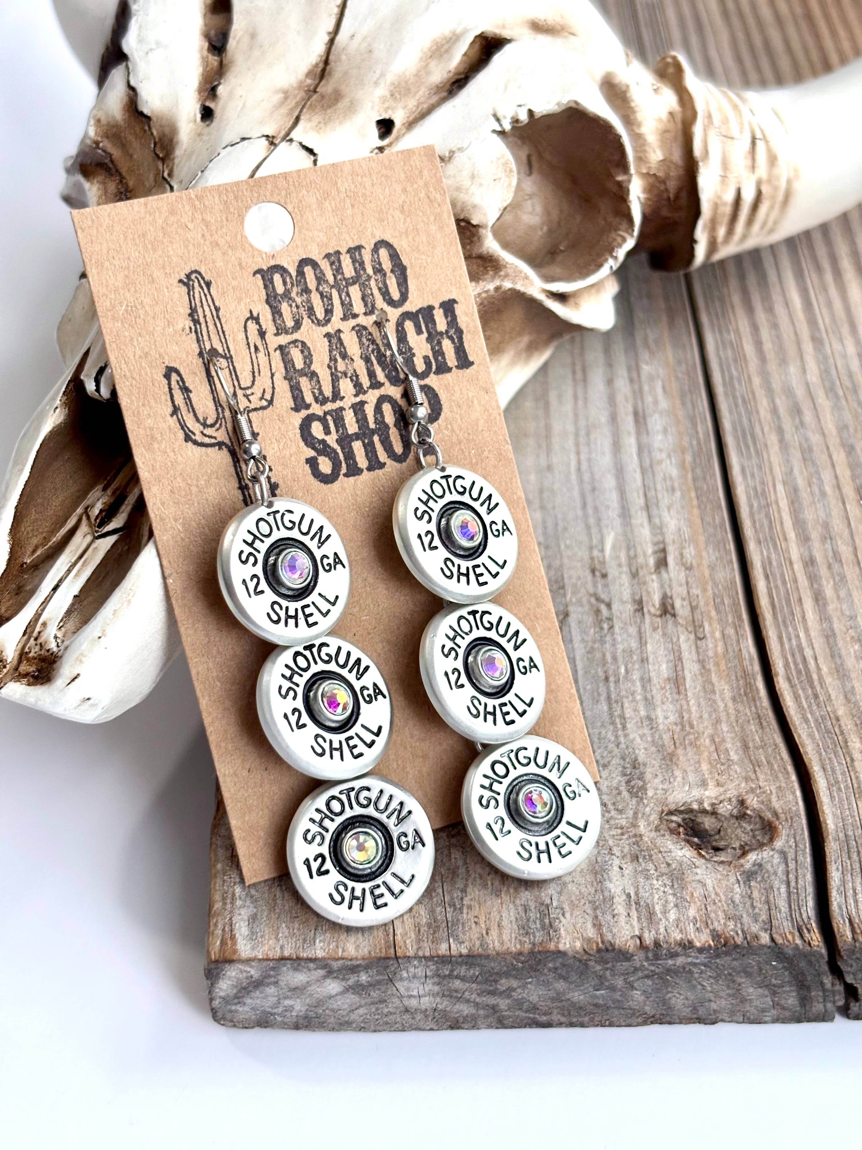 Sh0tg&n Shell Dangle Earrings