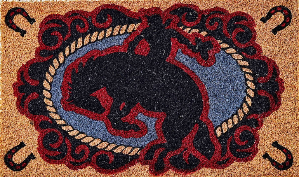 Outdoor Coir Door Mat-Buckin'