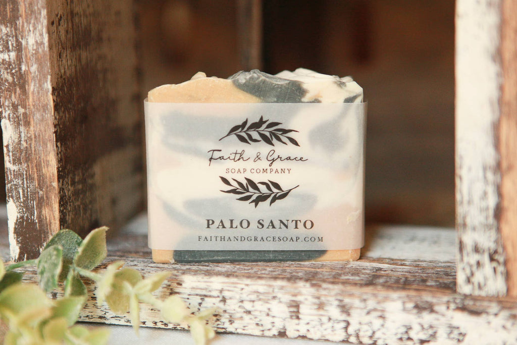 Palo Santo Artisan Bar Soap, Luxury Shea Butter Soap, 4.5 oz