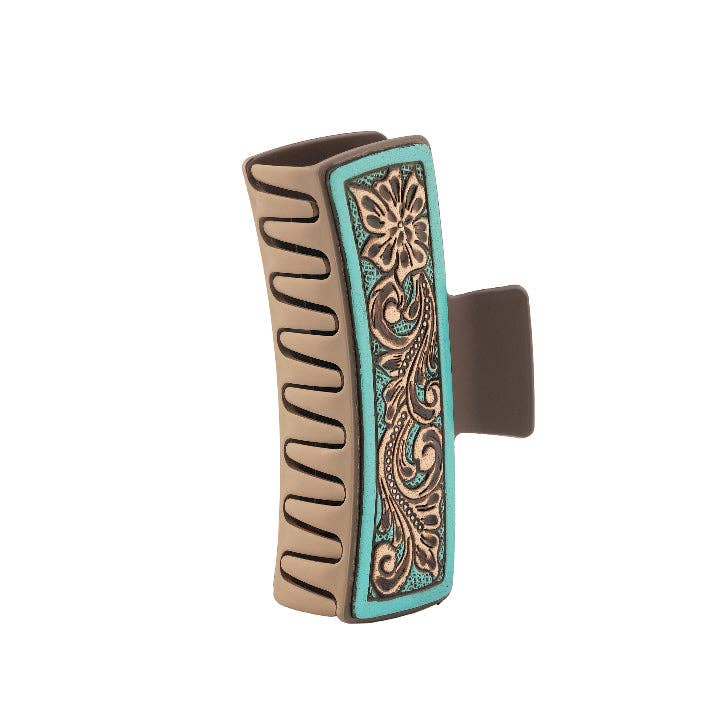 MYRA High Vista Hair Comb Clip In Turquoise