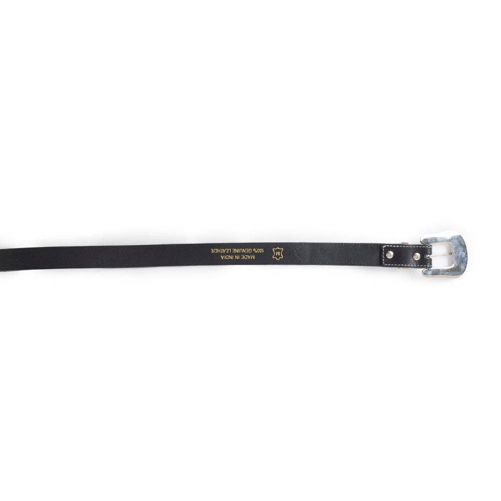 MYRA Jenson Hill Kid's Belt In Black & White