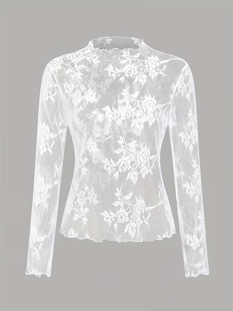 Sheer Lace Top
