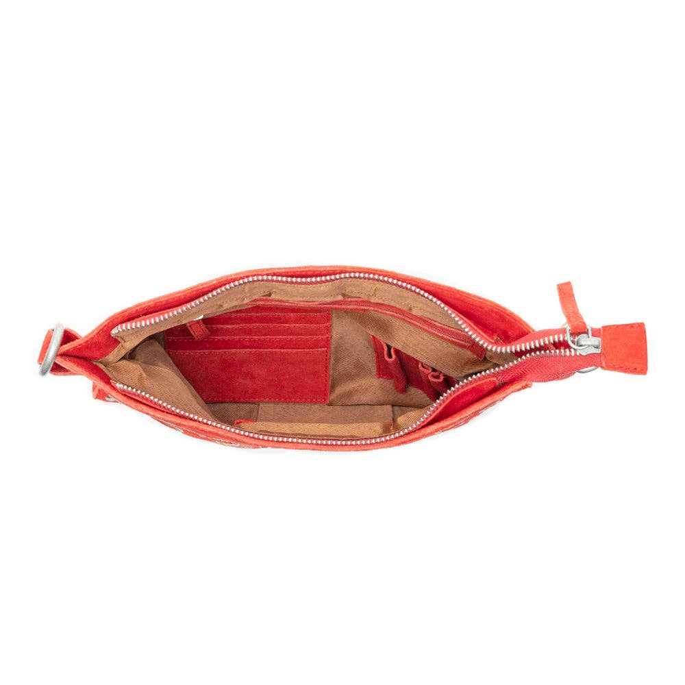 MYRA Rose Embroidered Leather Bag