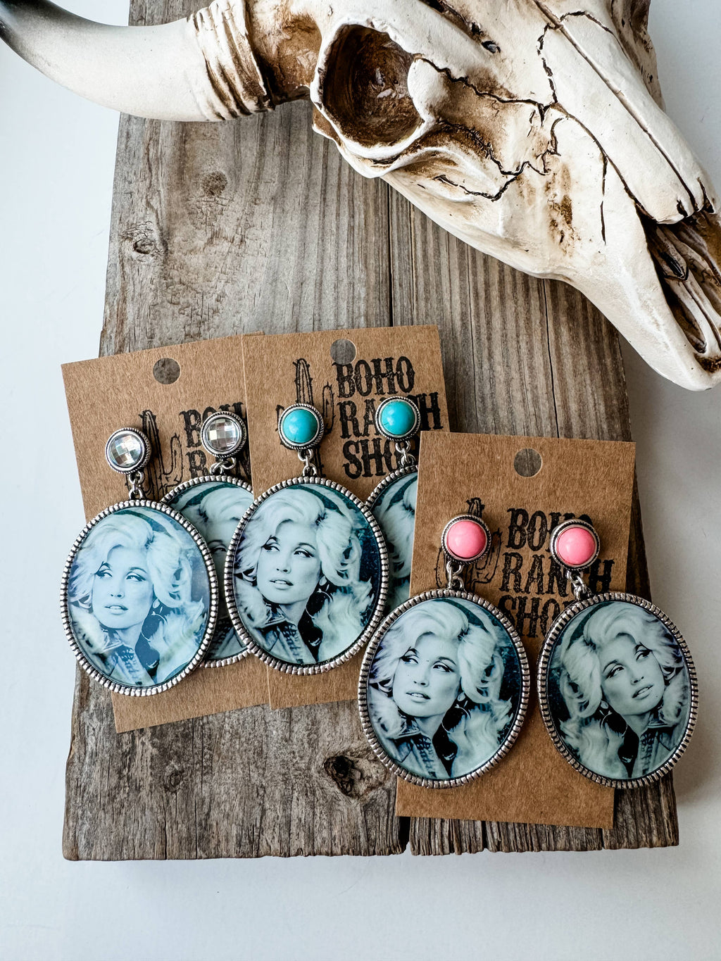 Queen Dolly Printed Earrings
