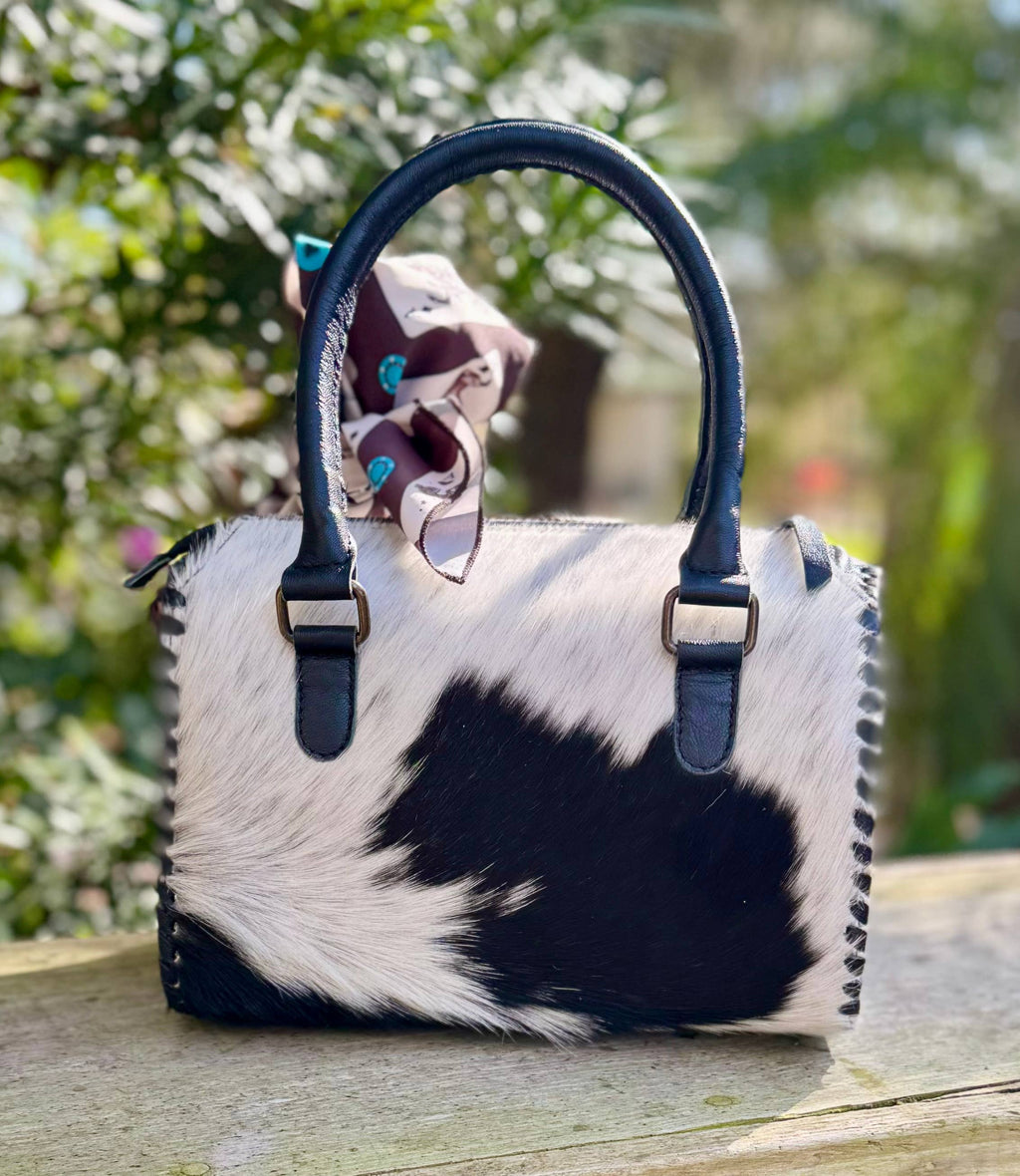 Upcycled LV Cowhide Purse NFR