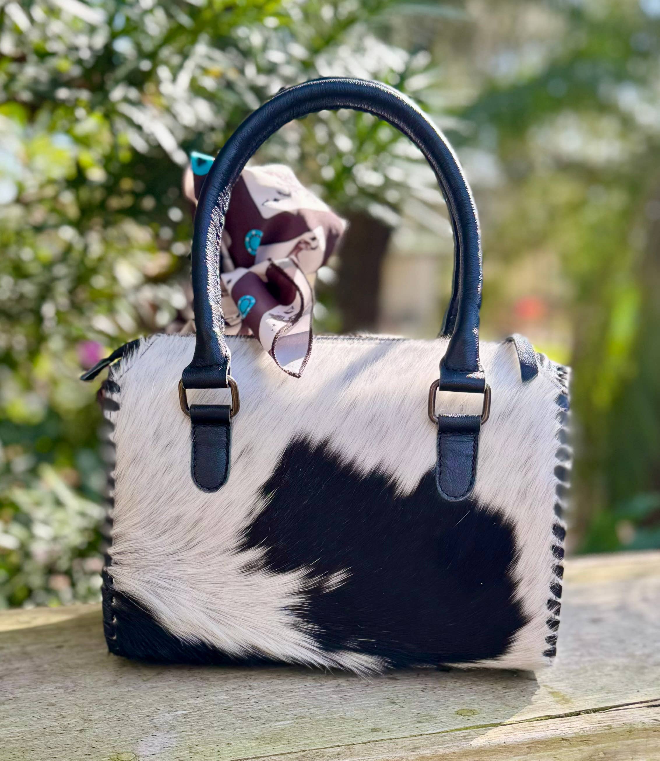 Upcycled LV Cowhide Purse NFR