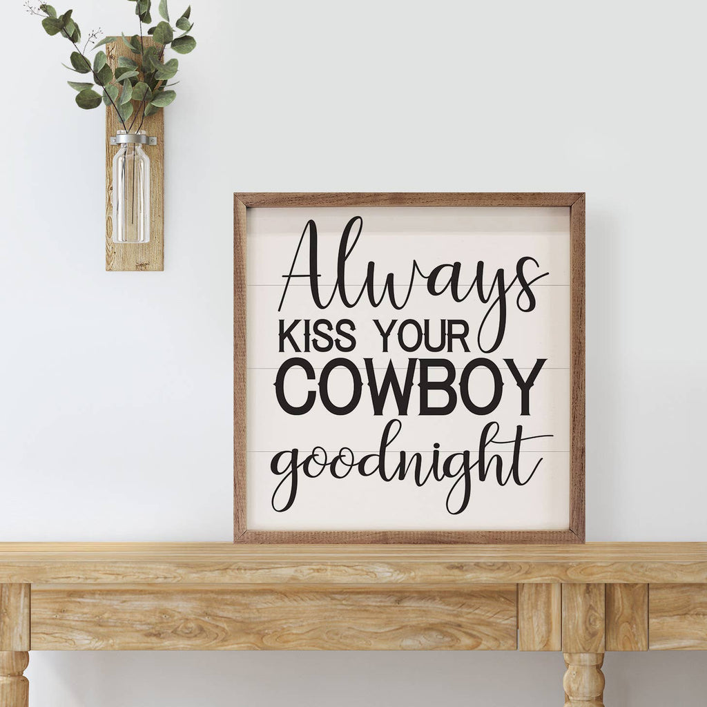 Kiss Your Cowboy Goodnight White