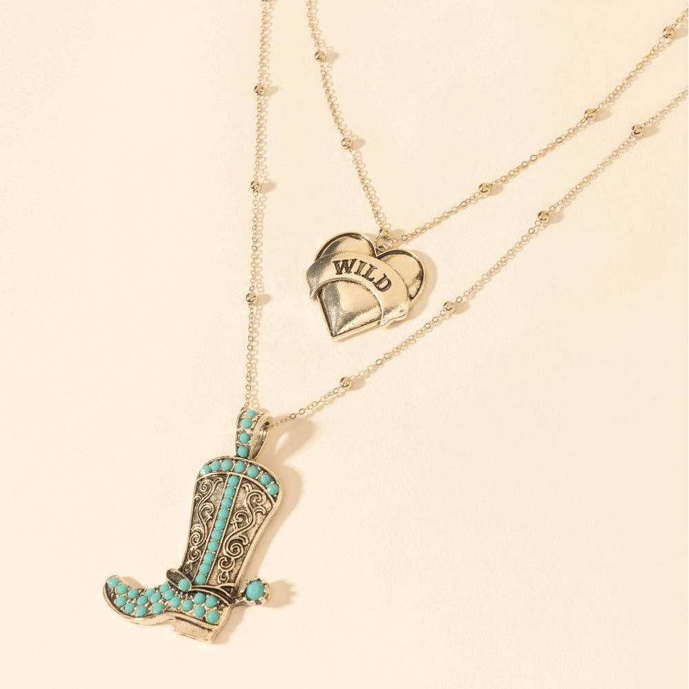 MYRA Wild Star Stomping Necklace in Desert Turquoise
