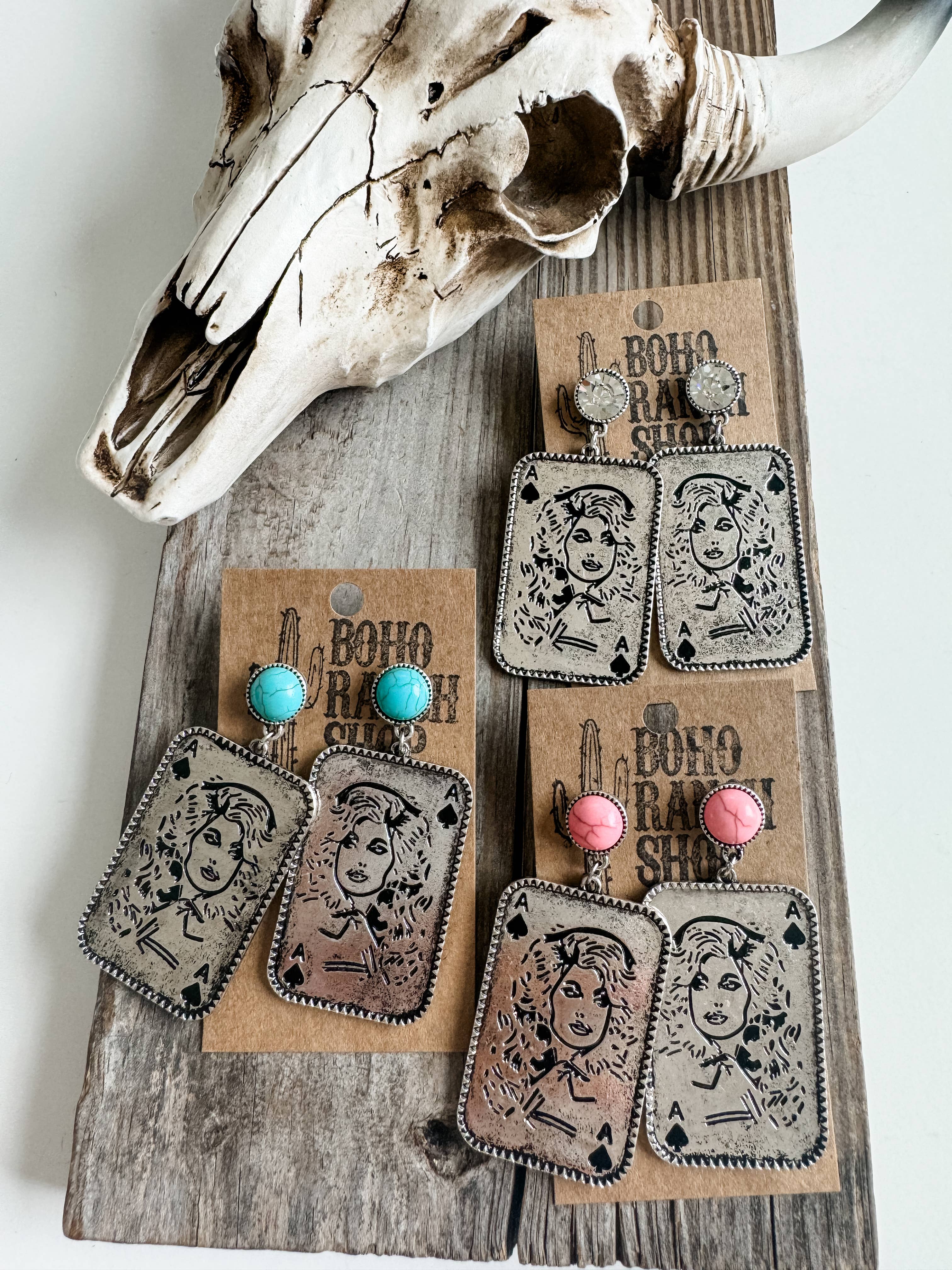 Queen Dolly Engraved Earrings
