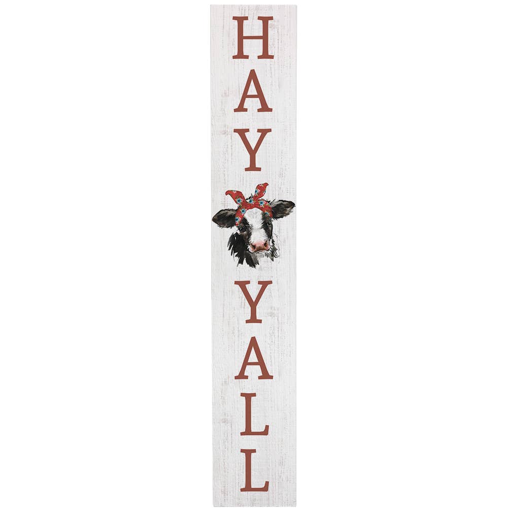 Hay Y'all Cow - Porch Boards